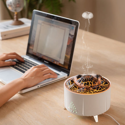 Volcano Flame Aroma Diffuser with Ultrasonic Technology & Bluetooth Speaker | Relaxing Aromatherapy for Home Ambiance