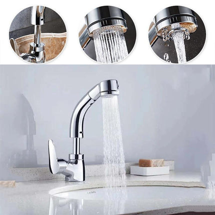 360 Pull-Out Shower Faucet with Adjustable Height & Dual Water Modes | Brass Shower Fixtures for Modern Bathrooms 2