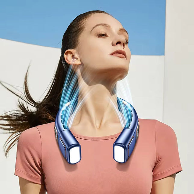 360° Bladeless Neck Fan | Portable Design with Adjustable Speeds for Instant Cooling Relief 0