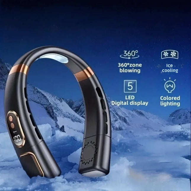 360° Bladeless Neck Fan | Portable Design with Adjustable Speeds for Instant Cooling Relief 1