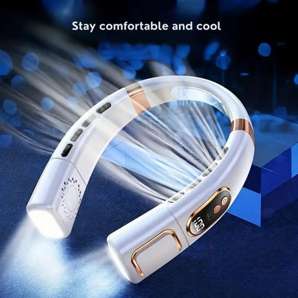 360° Bladeless Neck Fan | Portable Design with Adjustable Speeds for Instant Cooling Relief 2