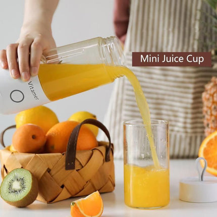 350ml Portable Blender Juicer with USB Rechargeable Battery | Convenient Smoothie Maker for On-the-Go Refreshments