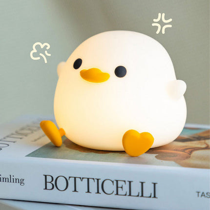 Doudou Duck Silicone Night Lamp with Dimmable Light | Soothing Bedtime Companion for Kids