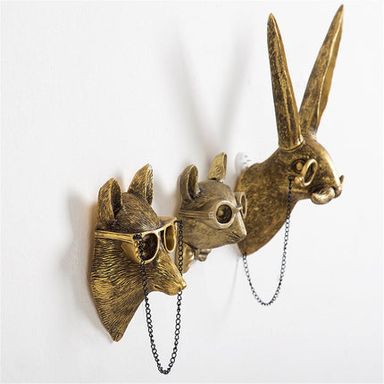 Animal Head Wall Sculptures in Resin, Living Room Wall Decor and Bedroom Wall Decor for Home and Office – image 5