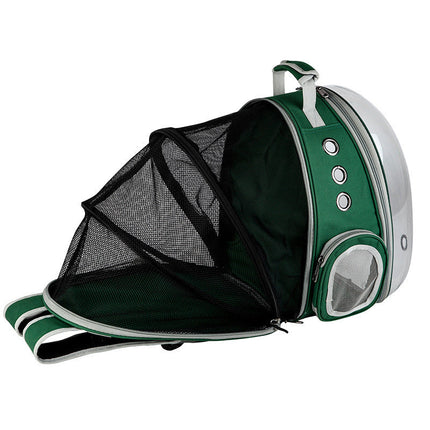 Portable Pet Backpack Carrier Bubble with Transparent Window | Lightweight Design for 360-Degree Sightseeing
