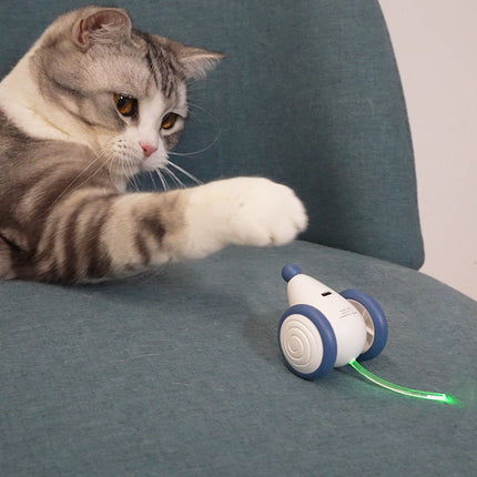 Automatic Interactive Rolling Mouse Cat Toy with USB Rechargeable Battery | Engaging Play for Indoor Cats