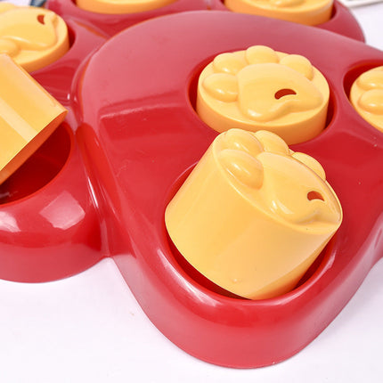 Natural Rubber Puzzle Feeder Toy for Pets | Engaging Treat Dispenser for Mental Stimulation and Slow Feeding