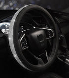 Cute Cartoon Leather Steering Wheel Cover for Most GM Models | Anti-Slip Design for Enhanced Comfort and Safety