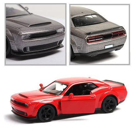 Dodge Challenger Alloy Model Car (1:36 Scale) with Pull-Back Action | Authentic Classic Muscle Car Replica for Collectors