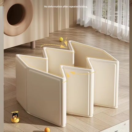 Infant Bathtub Foldable, Newborn Bath Tub with Tip Proof Edges