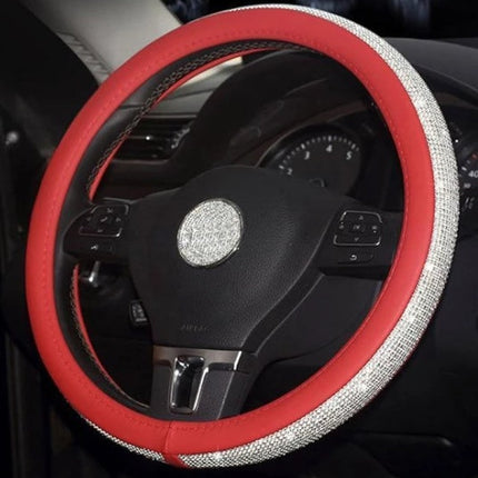 Cute Cartoon Leather Steering Wheel Cover for Most GM Models | Anti-Slip Design for Enhanced Comfort and Safety