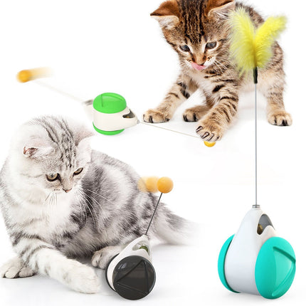 Balance Swing Car Cat Toy with Self-Moving Design | Engaging Play for Active Cats