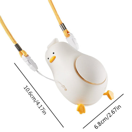 Portable Handheld Duck Fan with USB Rechargeable Battery | 3 Adjustable Speeds for On-the-Go Cooling
