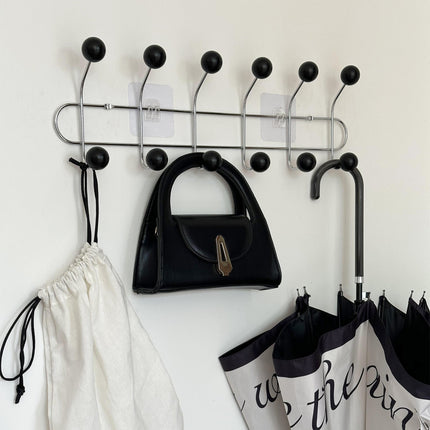 Wall Hooks for Hanging Coats, Wall Mounted Coat Rack with 4 5 or 6 Hooks – image 5