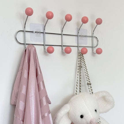 Wall Hooks for Hanging Coats, Wall Mounted Coat Rack with 4 5 or 6 Hooks – image 23