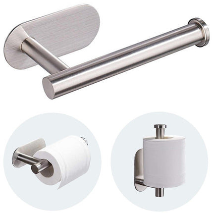 Toilet Paper Holder Wall Mount, Stainless Steel Paper Towel Holder for Kitchen