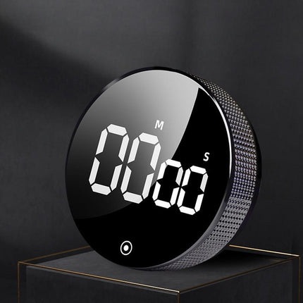 Digital Countdown Timer, Magnetic Digital Kitchen Timer with Rotary Dial, Egg Timer for Cooking and Baking