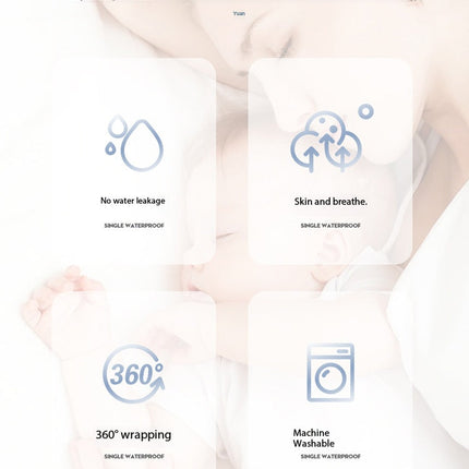 Waterproof Mattress Protector, Urine Proof Fitted Mattress Cover – image 28