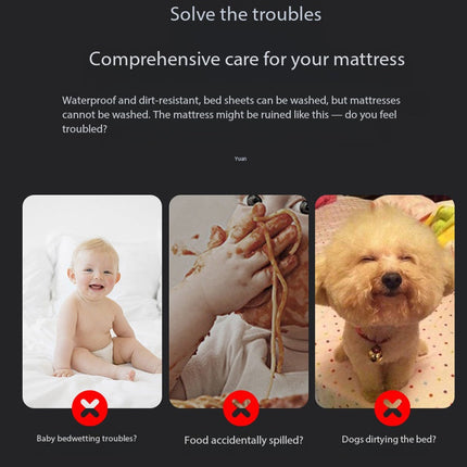 Waterproof Mattress Protector, Urine Proof Fitted Mattress Cover – image 30