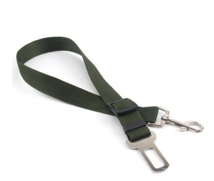 Durable Polyester Dog Leash with Fixed Strap for Safety | Adjustable Length for Comfortable Car Rides