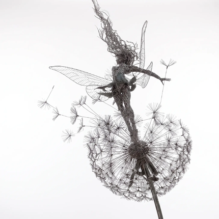 Wind Spinners for Garden, Dancing Fairy Garden Stake