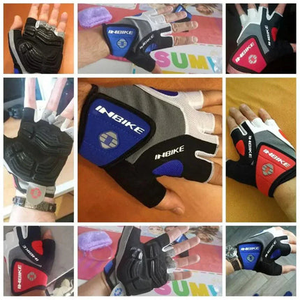 Gel Padded Cycling Gloves for Men and Women, Breathable Fingerless Gloves