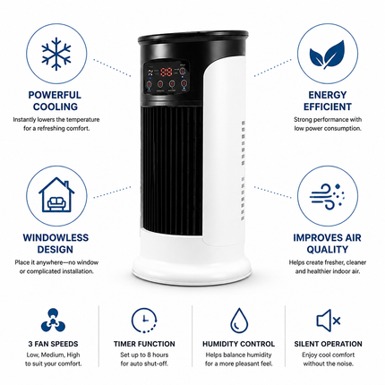Portable Air Cooler, Evaporative Cooler for Room – image 4