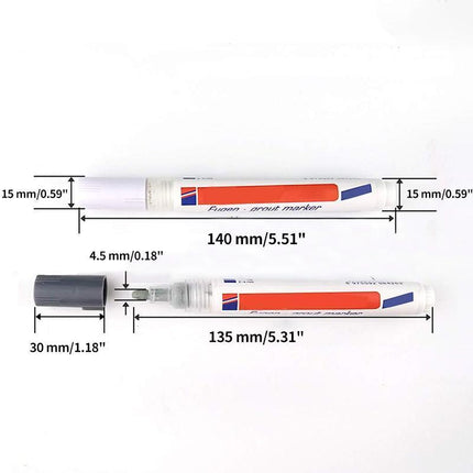 Grout Pens for Tile Joint Repair, Grout Colorant for Ceramic Floor and Wall Tiles
