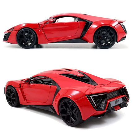 Lykan HyperSport Die-cast Metal Super Car Model 1:24 Scale | Openable Doors & Detailed Interior for Collectors and Enthusiasts
