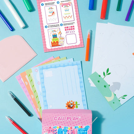 Arts and Crafts for Kids, Rainbow Scratch Art Postcards