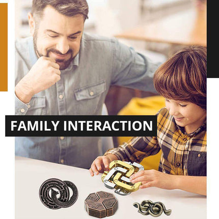 Logic Puzzle for Adults and Kids, 3D Metal Puzzle and Brain Games for Adults