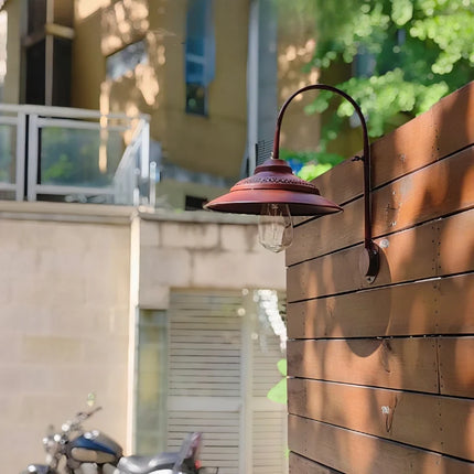 Vintage Solar-Powered Wall Light with Motion Sensor | Weather-Resistant Illumination for Patios and Gardens