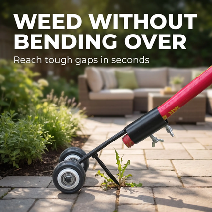 Crack Weeder Gardening Tool, Weed Puller Head with Double Hook