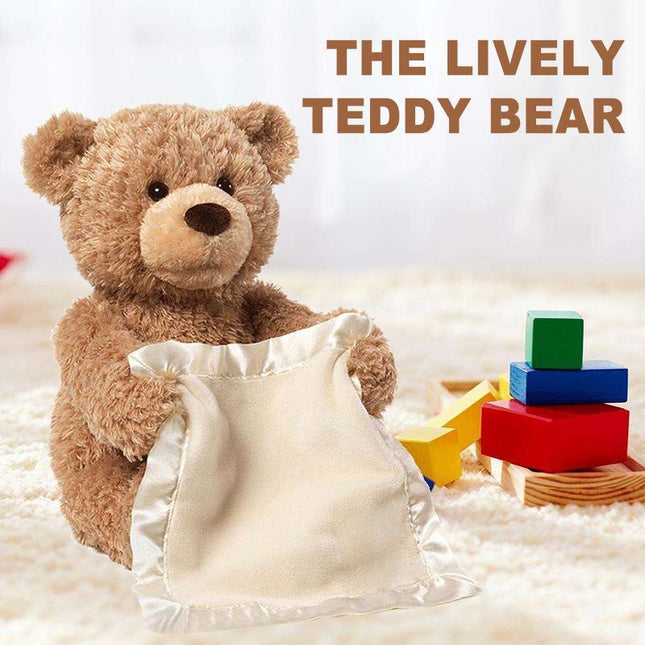 Peek a Boo Teddy Bear, Interactive Stuffed Animal, Talking Plush Baby Toys, Toddler Toys and Baby Gift