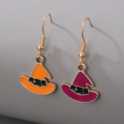 Halloween Earrings for Women, Ghost or Hat Dangle Earrings