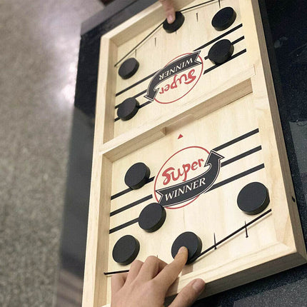Tabletop Hockey Game with Sling Puck for 2 Players, Strategy Game for Family – image 4