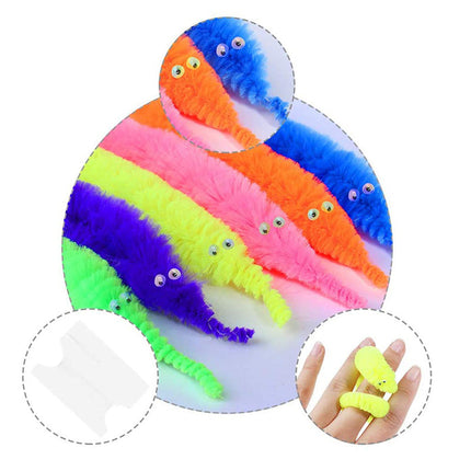 Fuzzy Worm on a String, Party Favors for Kids and Adults – image 6