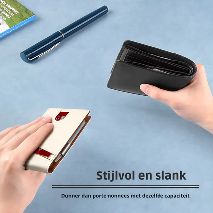 Minimalist Wallets for Men, Genuine Leather Wallet