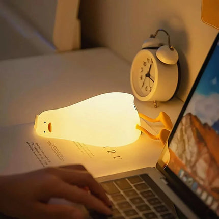SqueezeBuddies Night Light with Adjustable Brightness | Portable Rechargeable Light for Cozy Bedtime Atmosphere