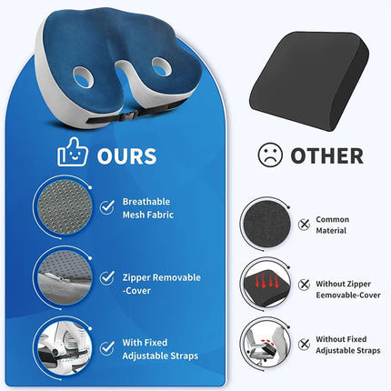 Seat Cushions, Pressure Relief Chair Cushion for Hips and Lower Back