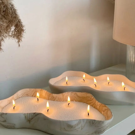 Customizable Candle Kit with Plant-Based Sand and Wicks | Create Unique Scents for Home Décor and Gifts