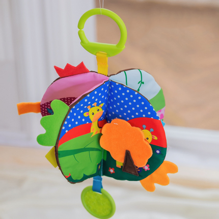 Baby Books for Newborn, Peekaboo Book with Silicone Teether