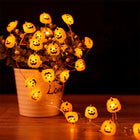 Pumpkin String Lights, Outdoor Halloween Lights with Remote, 30 LED String Lights, Halloween Decorations Indoor