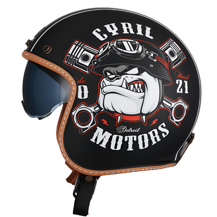 Open Face Helmets, Lightweight Helmet DOT and ECE Approved for Riding