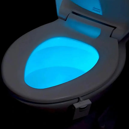 Toilet Night Light with Automatic Sensor & 8 Color Options | Motion-Activated Glow for Convenient Nighttime Use