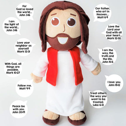 Talking Doll, Plush Jesus Doll That Speaks 10 Bible Phrases – image 4