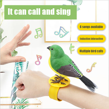 Robotic Bird, Voice Activated Singing Bird with Moving Head and Mouth