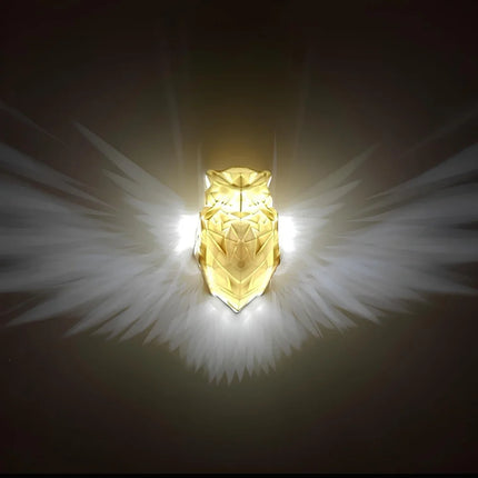 Luminous Wings Wall Light with Unique Eagle & Owl Design | Breathtaking Projection for Enchanting Home Decor