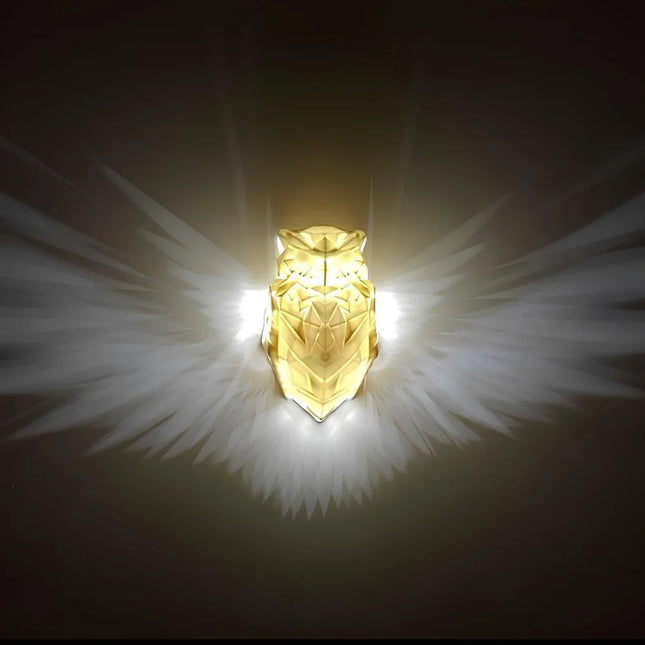 Wireless Wall Sconce, Battery Operated Wall Light with Wing Shadow Projection, Decorative Wall Lamp in 5 Designs_01