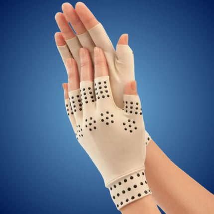 Fingerless Gloves for Arthritis Pain Relief, Magnetic Compression Gloves, Arthritis Gloves for Circulation and Swelling